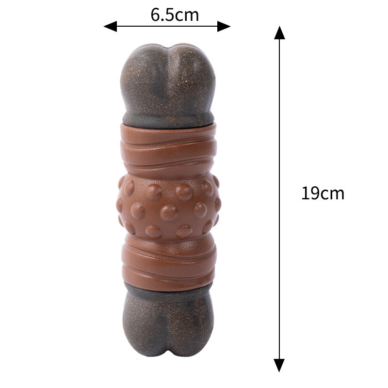 Tough Durable Chew Toy For Aggressive Chewers Large Breed Pets Bacon Flavor