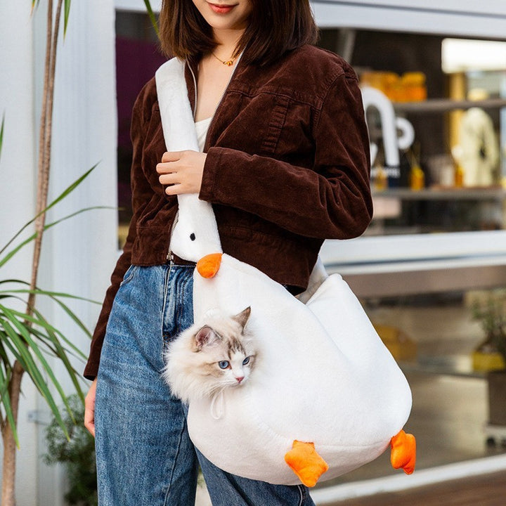 Animal Shape Pet Diaper Backpack Portable Off Shoulder Travel Bag