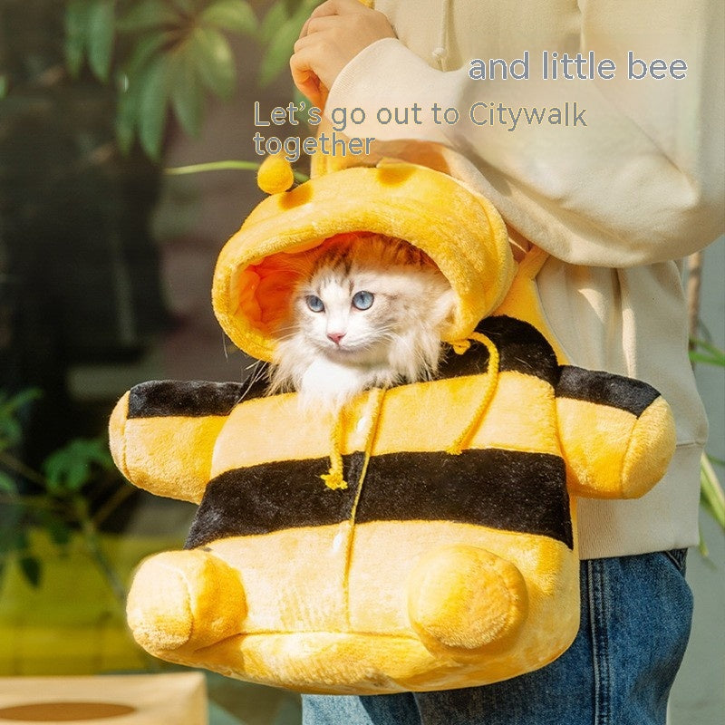 Animal Shape Pet Diaper Backpack Portable Off Shoulder Travel Bag
