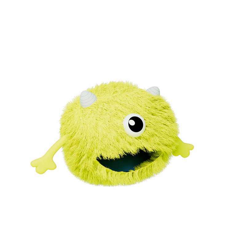 Fluffy Round Calming Plush Pet Sleeping Bed Non Slip Washable