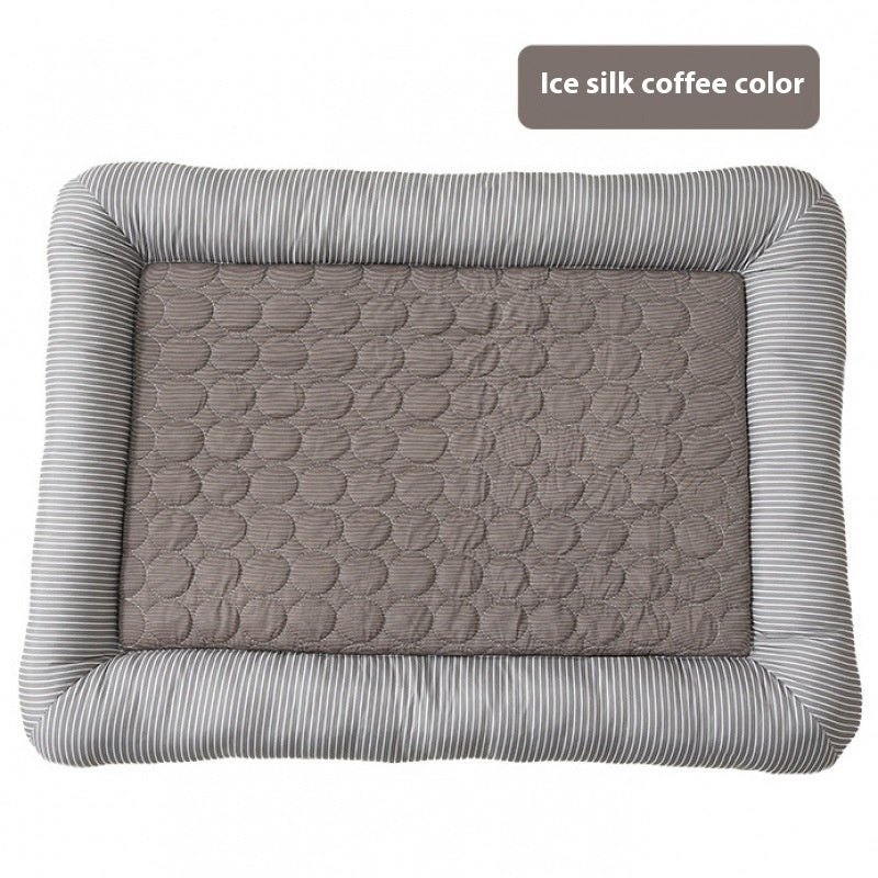 Cooling Ice Silk Summer Pet Sleeping Nest Bed
