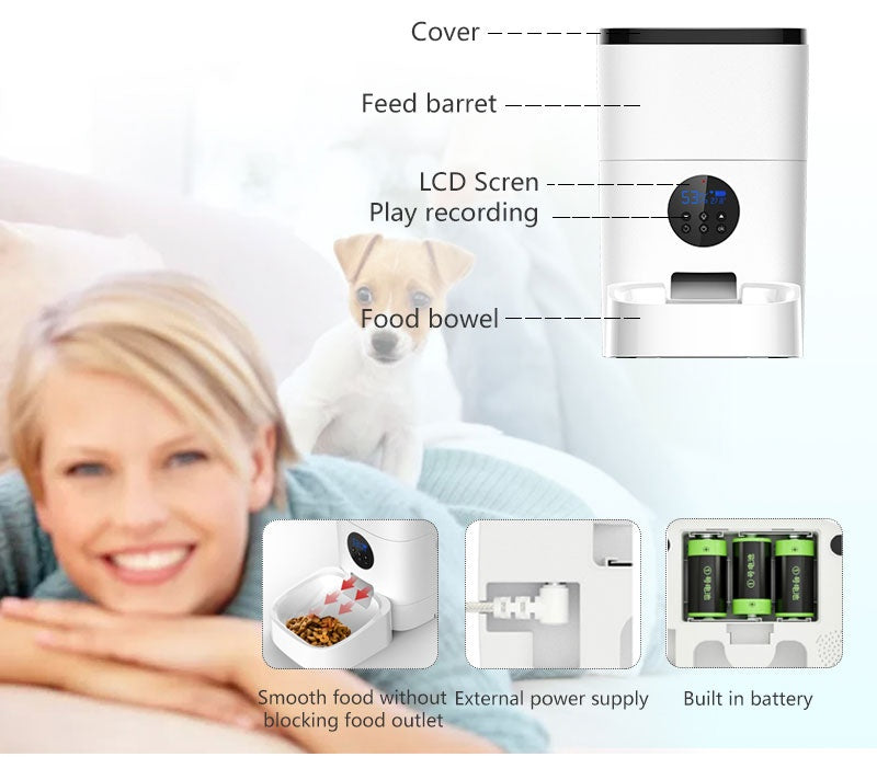 WiFi Automatic Pet Feeding Machine Smart Dispenser