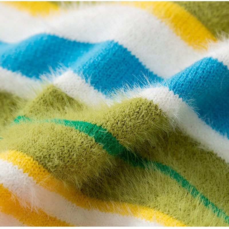 Autumn Winter Striped Sleeveless Fashion Pet Sweater Clothes