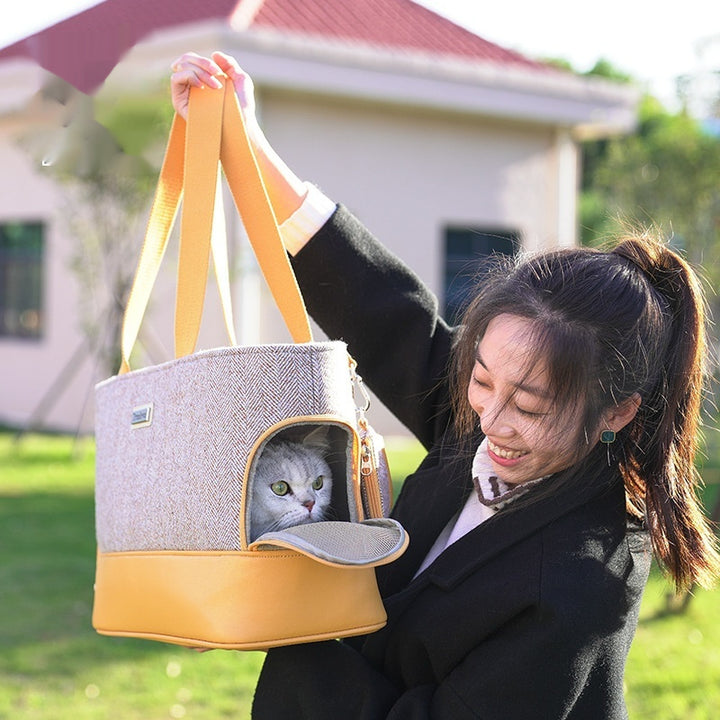 Portable Breathable Pet Backpack Space Capsule Outdoor Travel Carrier