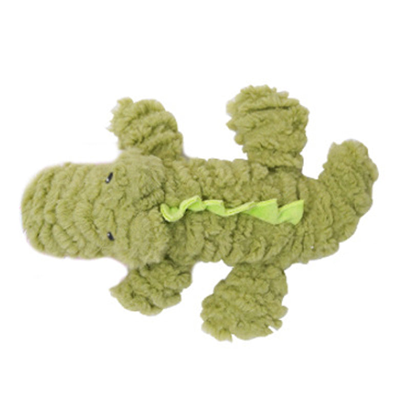 Plush Squeaky Animal Shape Bite Resistant Pet Toy For Training And Play
