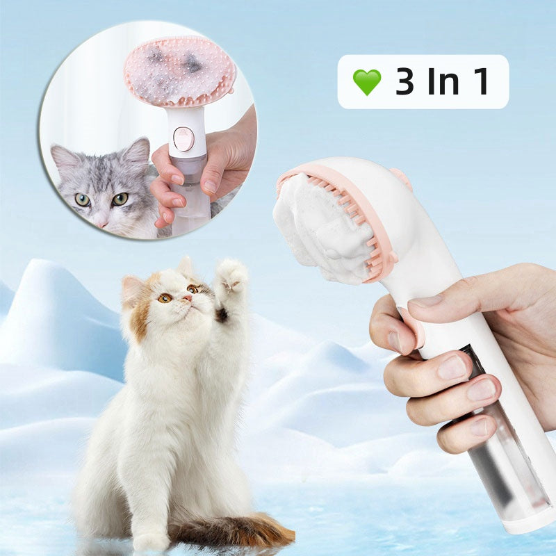 3 In 1 Steam Grooming Hair Removal Adjustable Pet Comb