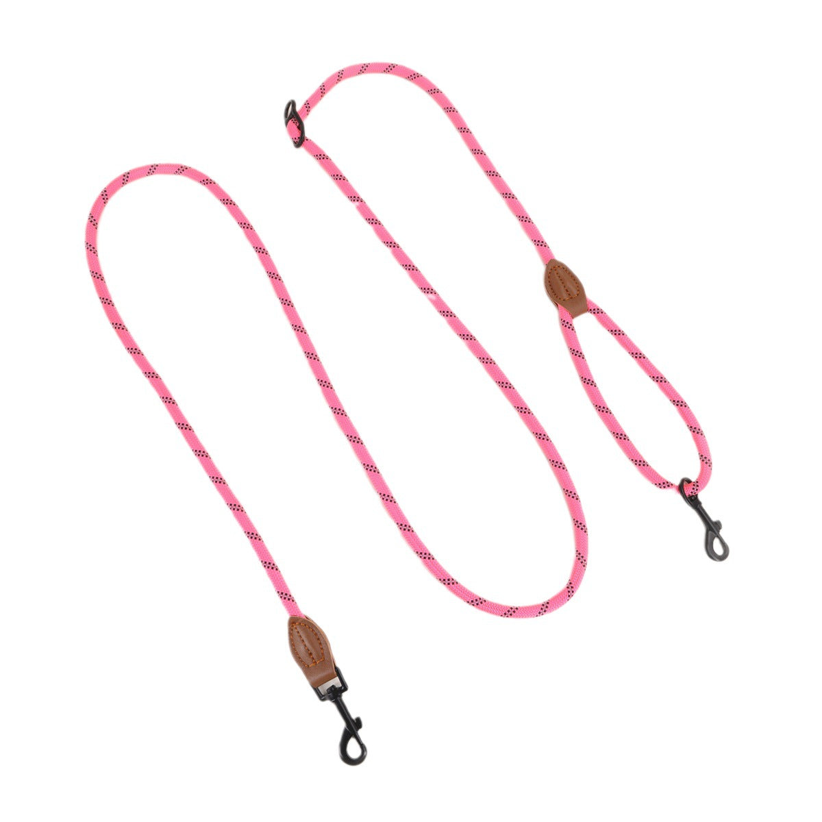 Pet Adjustable Reflective Handheld Rope Leash Multifunctional Harness