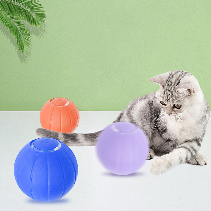 Smart Silicone Bouncing Rolling Pet Ball Toy