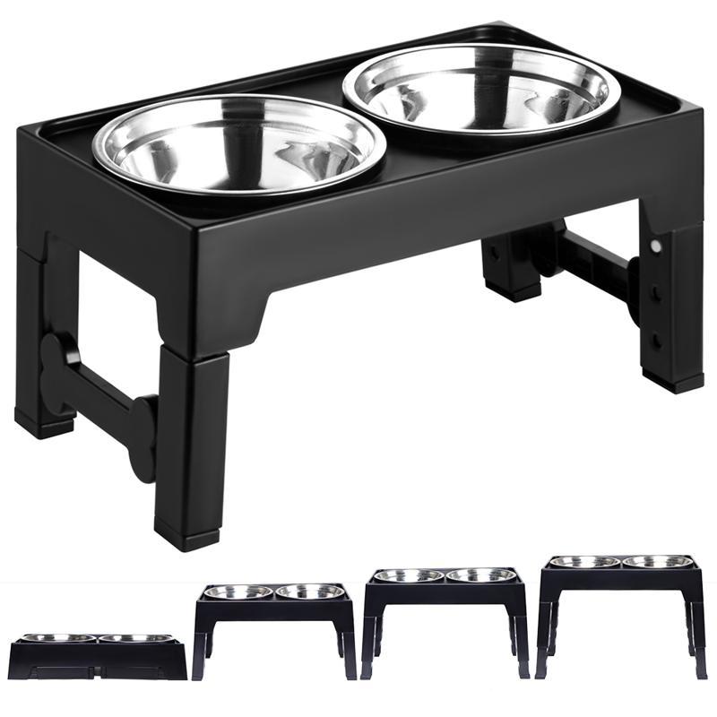 Anti Tumble Neck Support Elevated Pet Feeding Bowl Stand