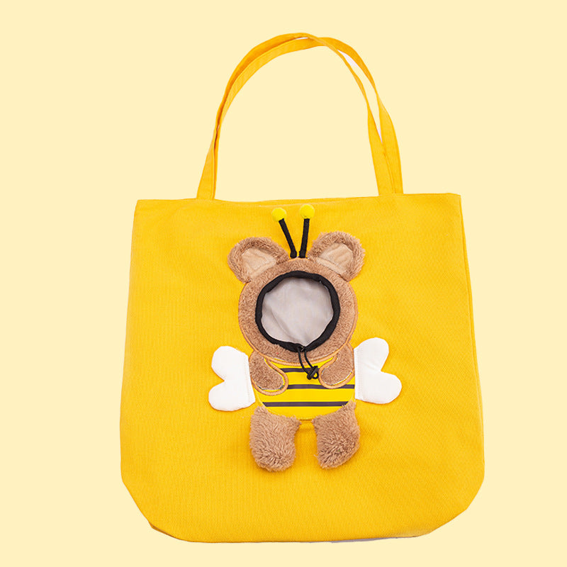 Animal Shape Pet Diaper Backpack Portable Off Shoulder Travel Bag