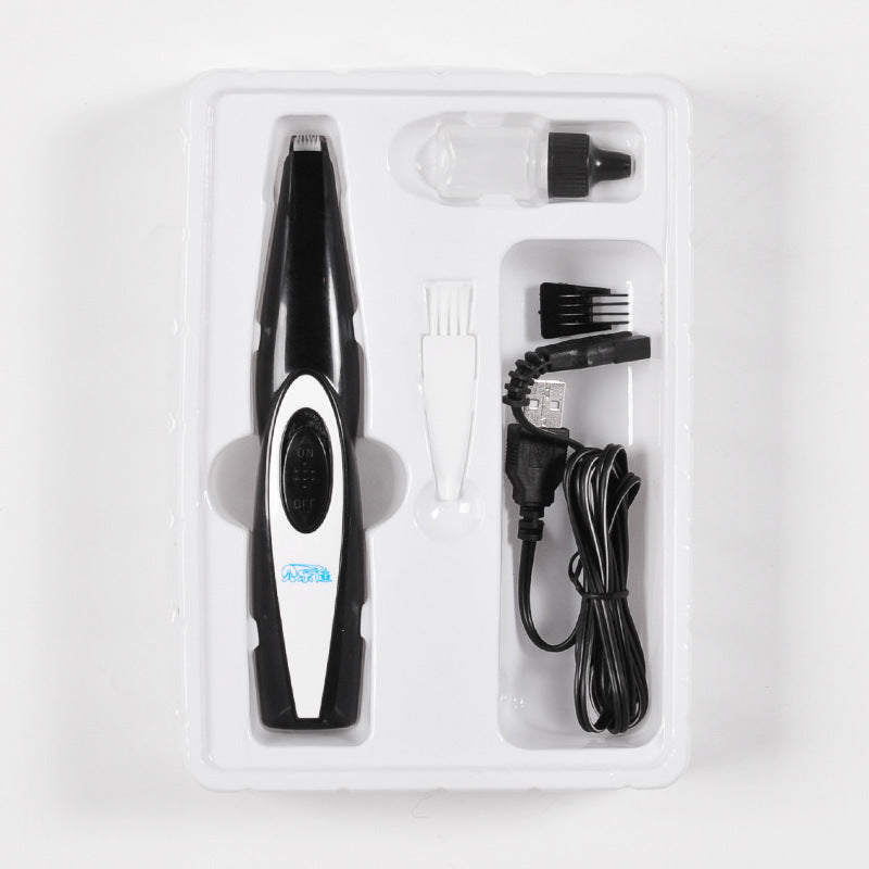 USB Rechargeable Pet Nail Hair Grooming Trimmer Clipper Tool