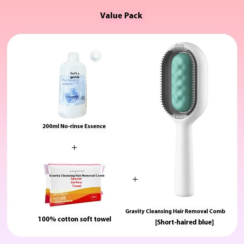 Pet Dematting Floating Hair Removal Grooming Brush With Tank