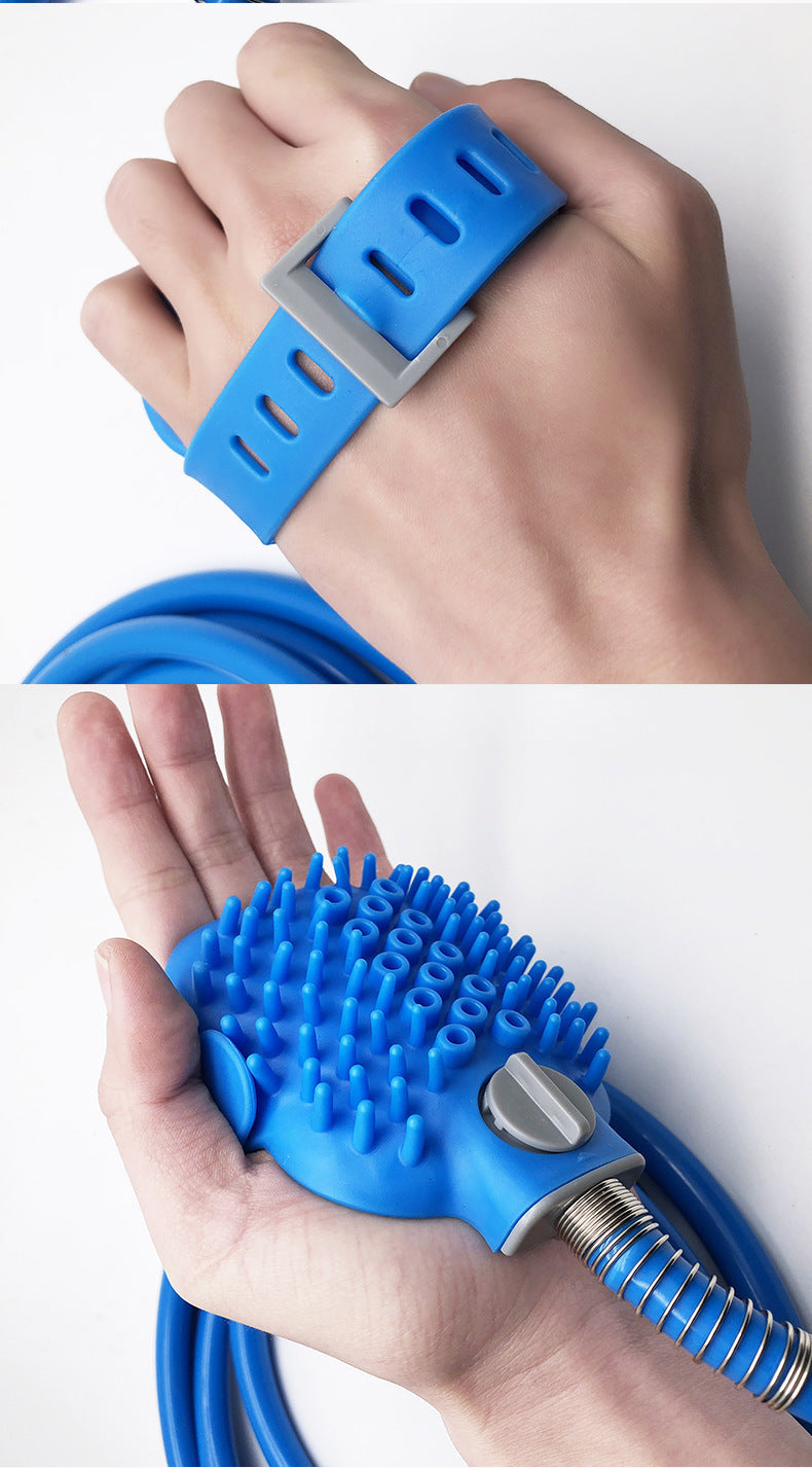 Silicone Handheld Massage Bath Shower Pet Grooming Gloves Tool