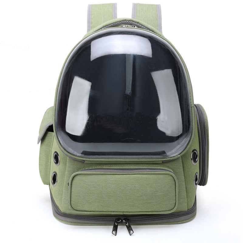 Portable Transparent Pet Backpack Space Capsule Travel Carrier Bag