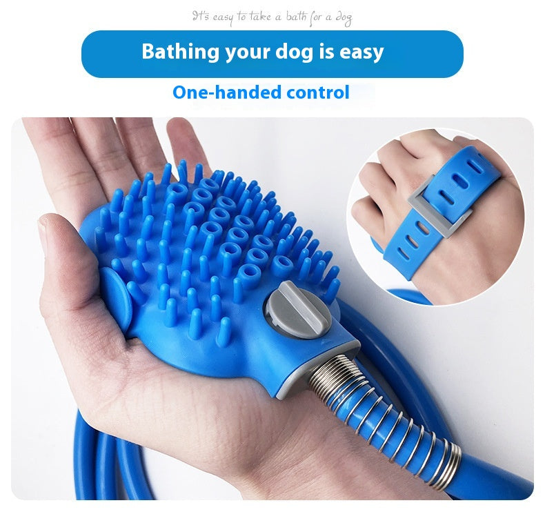Silicone Handheld Massage Bath Shower Pet Grooming Gloves Tool