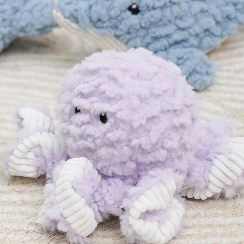 Plush Squeaky Animal Shape Bite Resistant Pet Toy For Training And Play