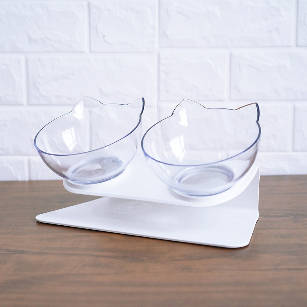 Non Slip Raised Stand Double Pet Food And Water Bowl