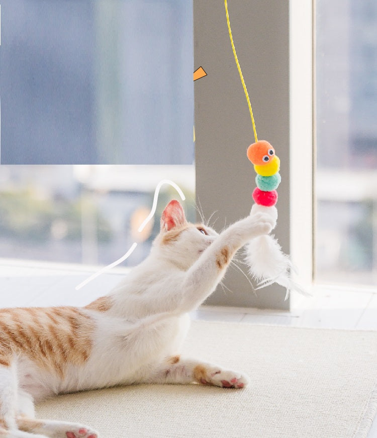 Interactive Hanging Rope Mouse Telescopic Funny Self Play Pet Toy Supplies