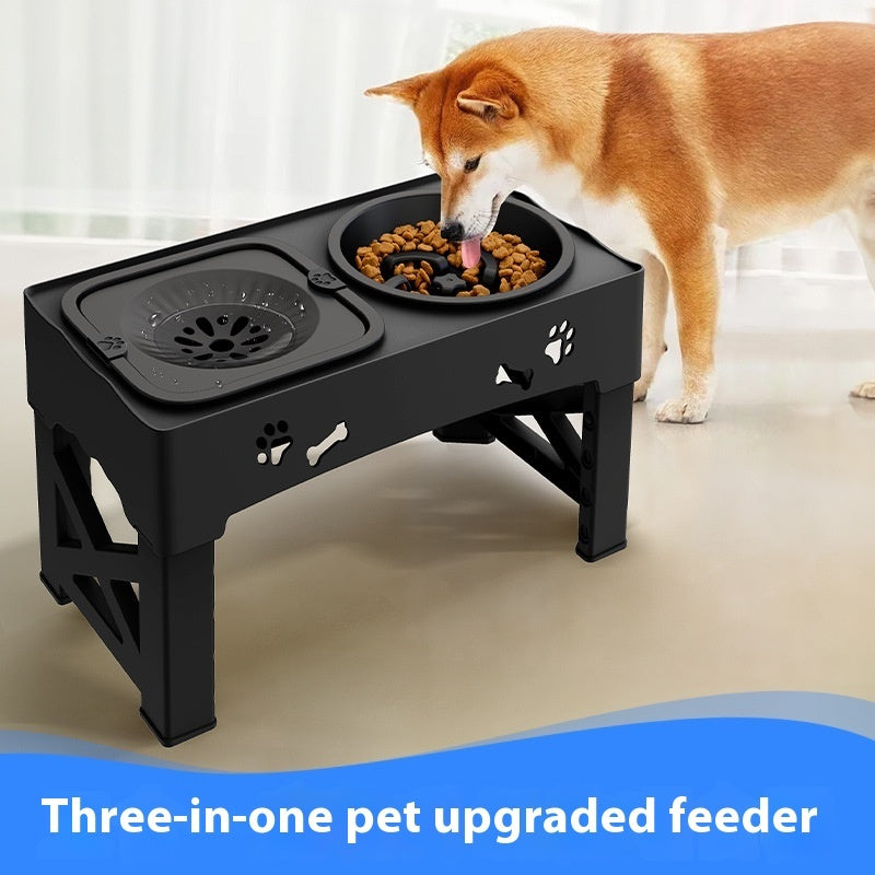 Stainless Steel Double Bowl Elevated Pet Feeder Stand