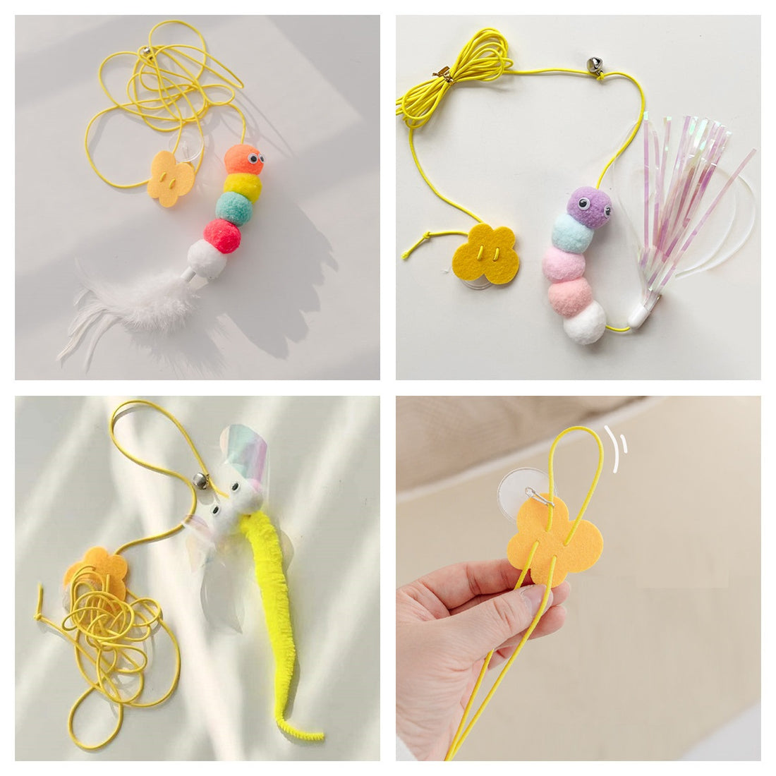 Interactive Hanging Rope Mouse Telescopic Funny Self Play Pet Toy Supplies