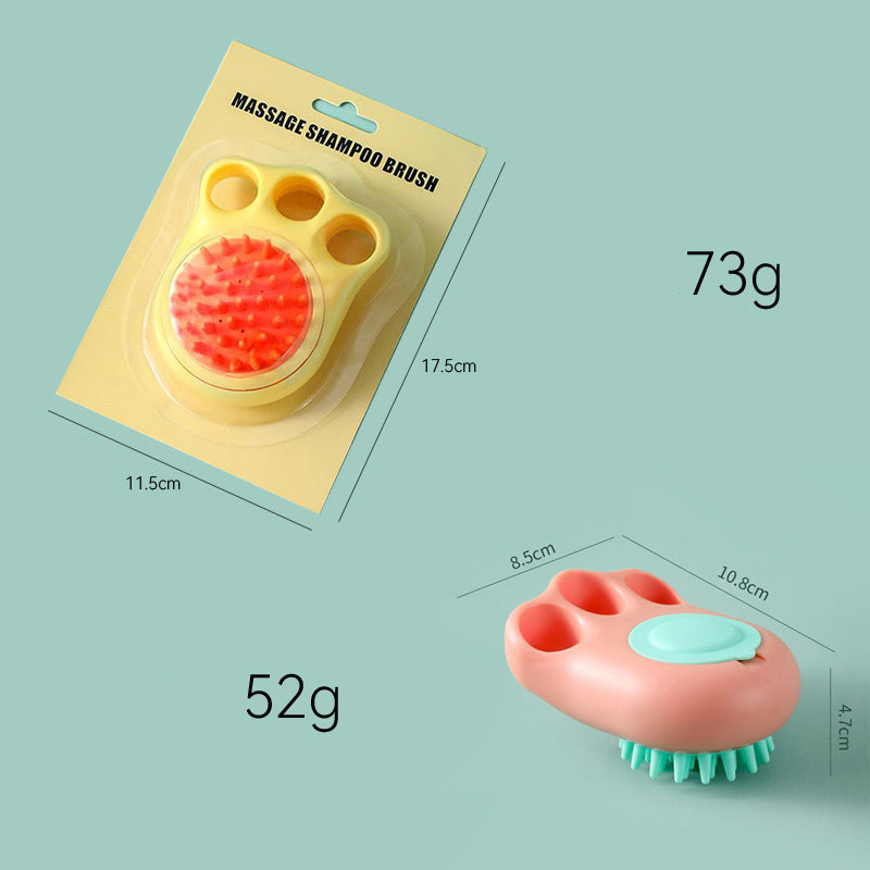 Pet Claw Bath Massage Grooming Cleaning Brush Tool