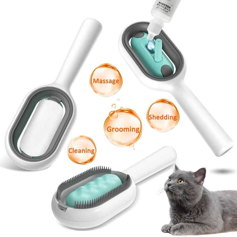 Pet Dematting Floating Hair Removal Grooming Brush With Tank