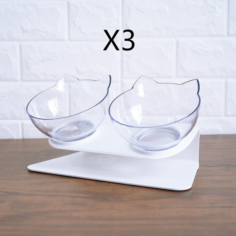 Non Slip Raised Stand Double Pet Food And Water Bowl