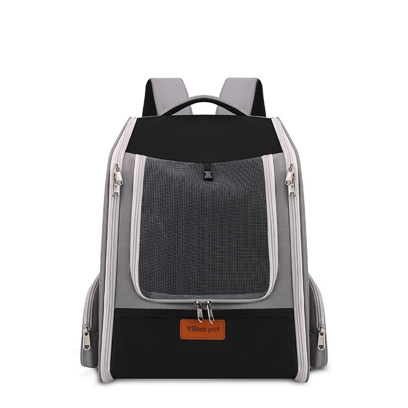 Expandable Large Capacity Portable Pet Backpack Diaper Travel Bag