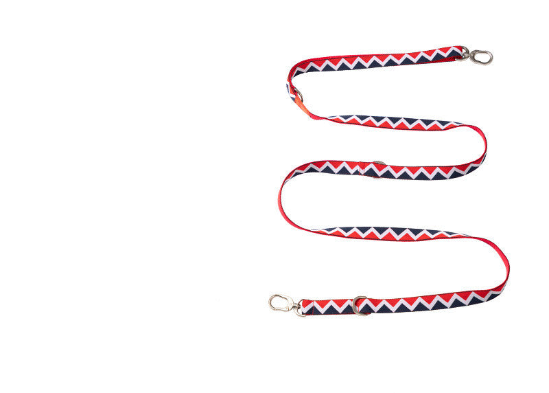 Rainbow Adjustable Hands Free Multifunctional Pet Traction Rope