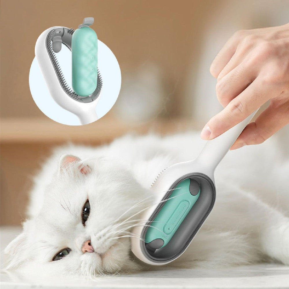 Pet Dematting Floating Hair Removal Grooming Brush With Tank