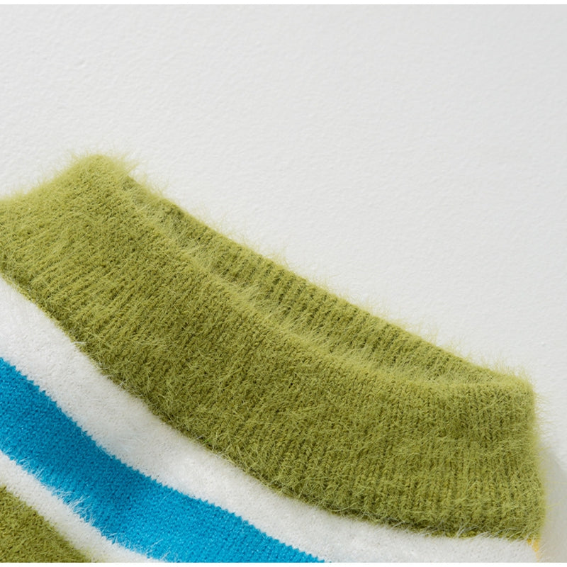 Autumn Winter Striped Sleeveless Fashion Pet Sweater Clothes