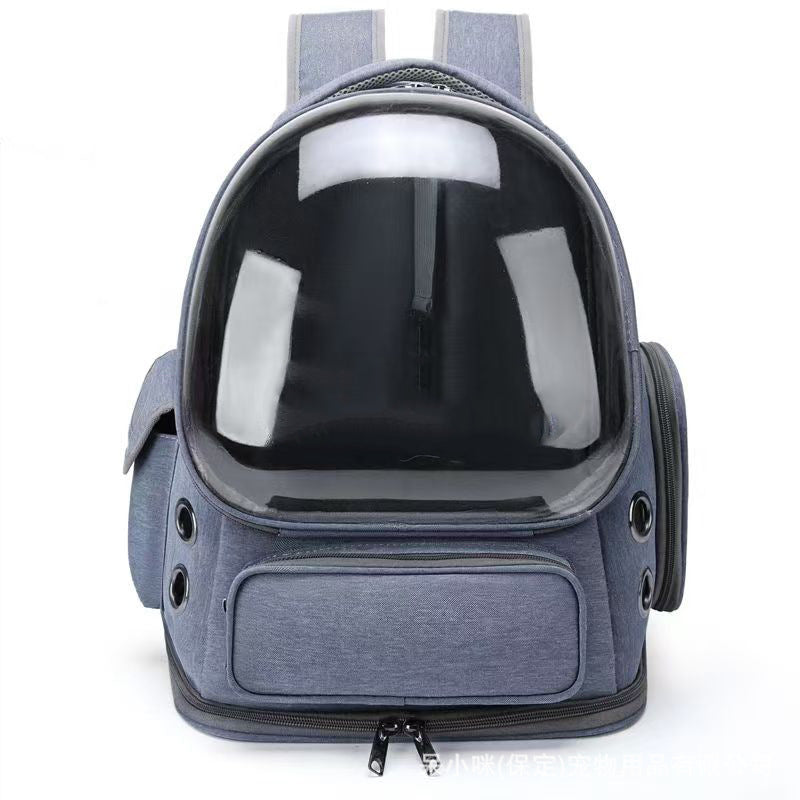Portable Transparent Pet Backpack Space Capsule Travel Carrier Bag