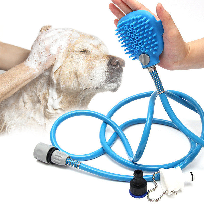 Outdoor Pet Bath Cleaning Shower Brush Tool