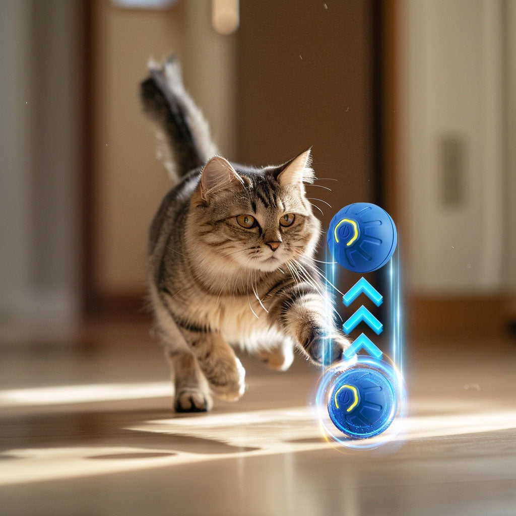 Smart Electronic Interactive Pet Ball USB Automatic Bouncing Toy